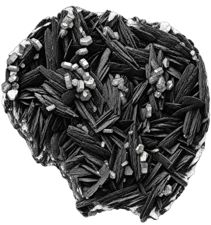 Monochrome mineral study accompanying Jupiter Opposite Pluto: Birth Chart Meaning and Transit Triggers